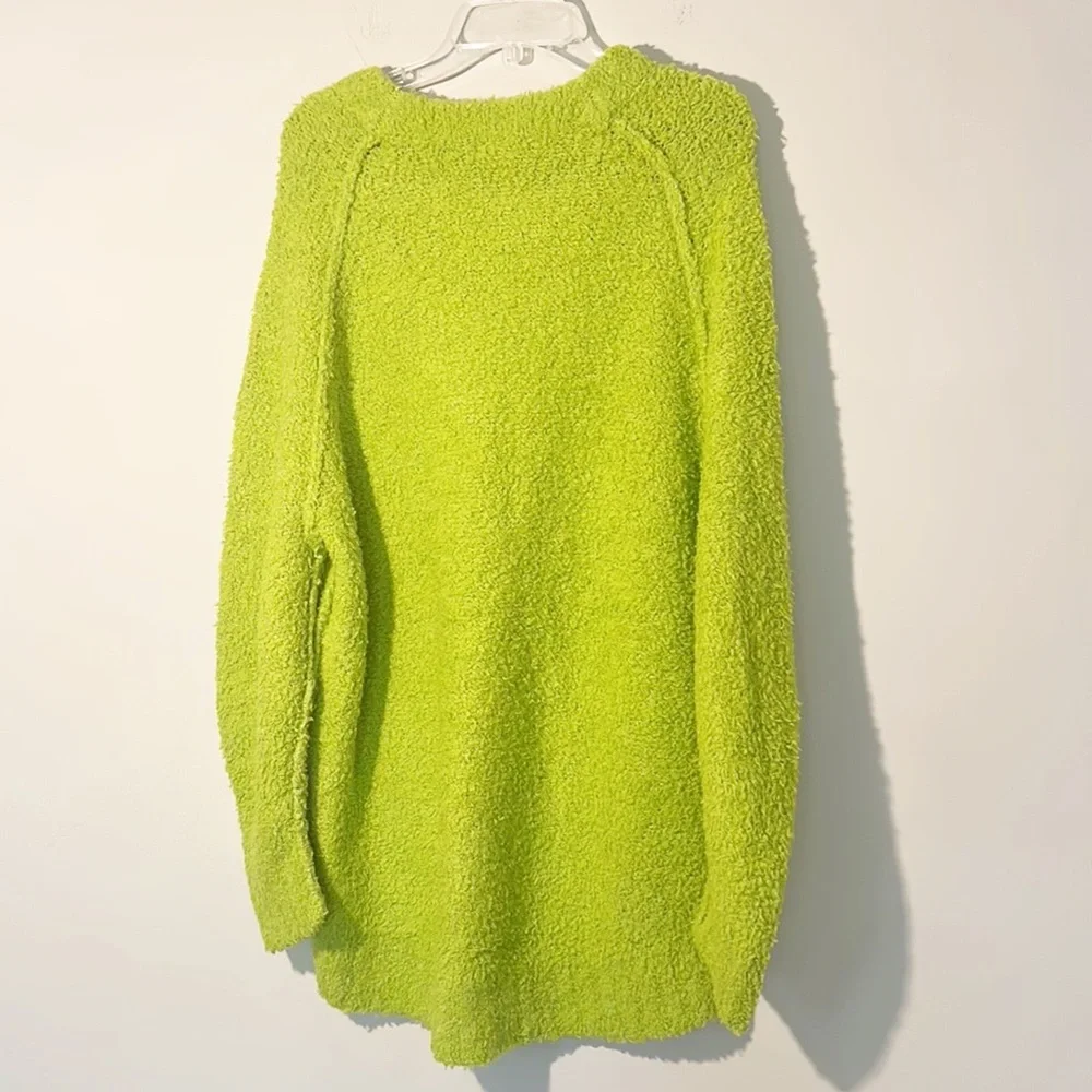 NEW $148 Free People x Anthropologie Fuzzy Oversized Teddy Sweater women size S